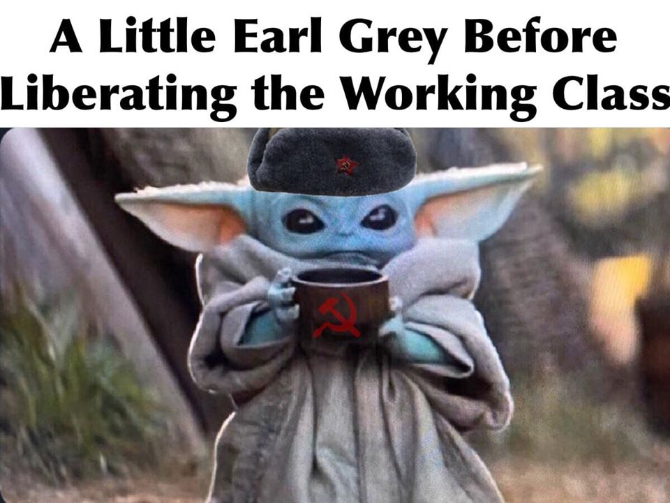 This meme features a screenshot from the 1971 film "A New Hope" where a young Luke Skywalker (played by Mark Hamill) says "It's a trap!" when he realizes that the Death Star's weakness is actually a trap set by the Rebel Alliance. In the meme, the image is replaced with a picture of a young Luke Skywalker (in a white robe and holding a lightsaber) being replaced with a picture of Baby Yoda from the Disney+ series "The Mandalorian" holding a cup of coffee and wearing a hat. The text "It's a trap!" is replaced with "It's a latte!".